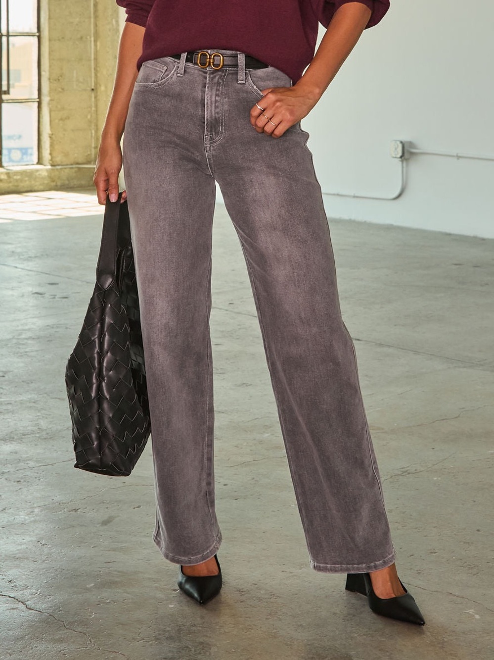 Vici Amiri Super Stretch High Rise Straight Jeans